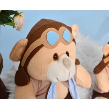 Trio Urso Aviador Clássico 3 Peças Para Nichos Foto mini  2