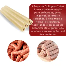 Tripa De Colágeno Para Fazer Linguiça Calibre 22 - 15mts Foto mini  2