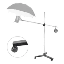 Tripé Girafa Estúdio Com Rodinhas Para Led Tocha Softbox 6kg Foto mini 1