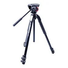Tripé Manfrotto Mt055xpro3 Cabeça Hidráulica Mvh500ah Vídeo Foto  mini 1