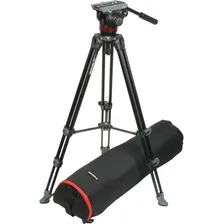 Tripé Manfrotto Mvk502am Com Cabeça Hidráulica Mvh502a Foto  mini 1