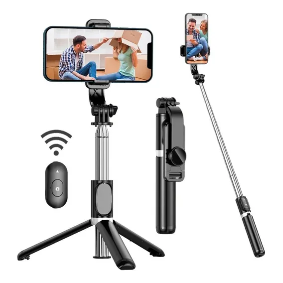 Tripé pau de selfie com controle bluetooth Foto 1