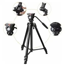 Tripe Video Profissional Wt 3308a Cabeça Hidráulica Weifeng Foto mini 4