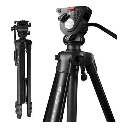 Tripe Video Profissional Wt 3308a Cabeça Hidráulica Weifeng Foto 1