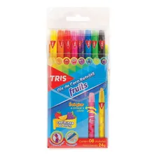 Tris giz retrátil fruits 8 cores e cheiros sortidos Foto mini 3