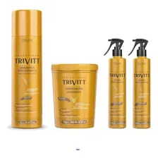 Trivitt Shampoo 1l + Máscara 1kg +02 Fluidos Escova Itallian Foto  mini 1