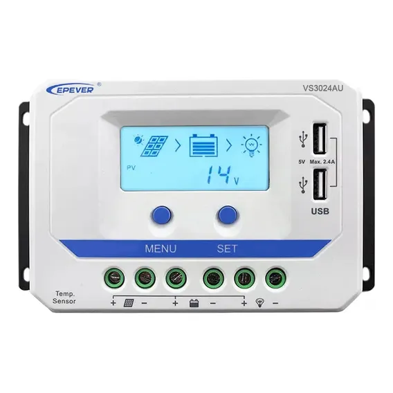 Trladr Arga Pwm 30a 12/24v Epever Viewstar Vs3024au Foto 1
