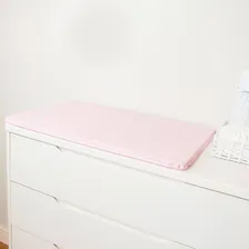 Trocador Comoda Fraldas Slim Impermeável Dobrável Para Bebês Cor Rosa Foto mini  2