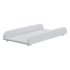 Trocador De Fraldas Almofadado Para Berço Corino Branco Liso Foto  mini 1