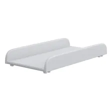 Trocador De Fraldas Almofadado Para Berço Corino Branco Liso Foto mini 1