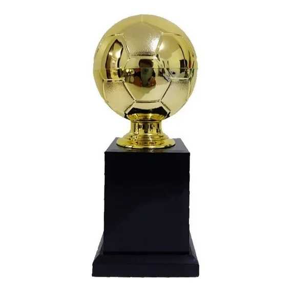Trofeu Artilheiro Goleador Bola Futebol Campeão 18 Cm Foto 1