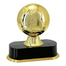 Trof茅u De Artilheiro Chuteira Dourada Vit贸ria Com Nota!!! Estatueta Bola Foto mini 1