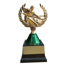 Troféu De Sinuca Para Campeonato Torneio Bilhar Cor Verde Foto mini 1