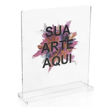 Troféu Em Acrílico Personalizado 15x20cm Cor Cristal Foto mini 1