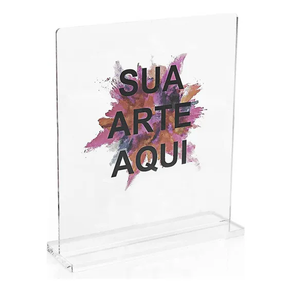 Troféu Em Acrílico Personalizado 15x20cm Cor Cristal Foto 1