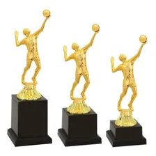 Trofeu Volei Kit Com 3 Trofeus 25cm 22cm 20cm Foto mini 1