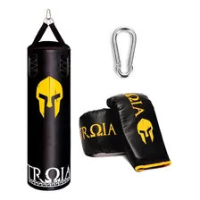 Troia Sport Saco de pancada 120 cm st12 luva bs cor preto Foto mini 1