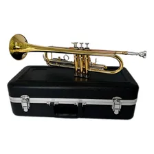 Trompete Sib Profissional Corpo Laqueado Rosebrass Sebastian Foto mini 2
