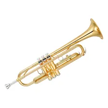 Trompete Yamaha Ytr 2330 Cn Laqueado Dourado Com Case Foto  mini 1