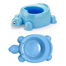 Troninho Infantil Piniquinho Penico Menina Menino Pinico Cor Azul-celeste Tartaruga Foto  mini 1