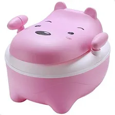 Troninho Infantil Ursinho Lorben Desfralde Penico Portátil Cor Rosa Foto mini 2