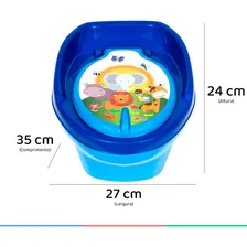 Troninho Penico 2 Em 1 Infantil Desfralde Cor Azul Styiibaby Foto mini 2