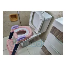 Troninho Redutor Assento Vaso Sanitário Infantil Com Escada Assento Redutor Infantil Com Escada Para Vaso Sanitário Gimboo Pinico Infantil, Mictório, Penico, Almofadado, Desfralde, Antiderrapante Foto mini 2