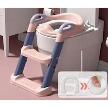 Troninho Redutor Assento Vaso Sanitário Infantil Com Escada Assento Redutor Infantil Com Escada Para Vaso Sanitário Gimboo Pinico Infantil, Mictório, Penico, Almofadado, Desfralde, Antiderrapante Foto mini 1