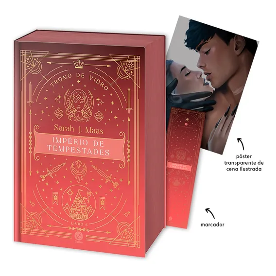 Trono De Vidro: Império De Tempestades (vol. 6 Trono De Vidro - Edição Especial) Brindes, De Sarah J. Maas. Trono De Vidro, Vol. 1. Editorial Galera, Capa Dura Em Português Foto 1