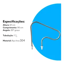 Tropical Cascatas corrimão em aço inox 93cm para apoio de piscina Foto mini  3