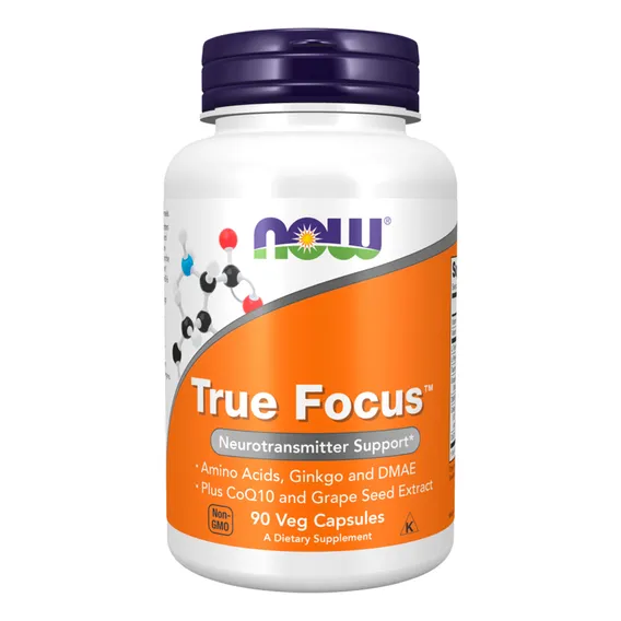 True Focus 90 Cápsulas Now Foods Sabor Sem Sabor Foto 1