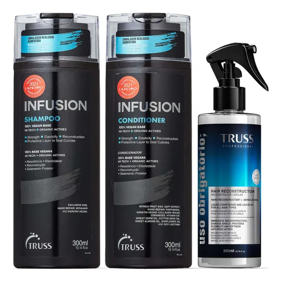 Truss Infusion Shampoo + Condicionador + Uso Obrigat贸rio Foto 1
