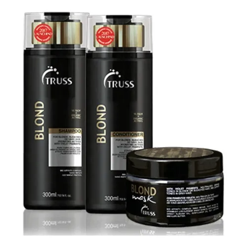 Truss Shampoo Blond+ Condicionador Blond+ Mascara Blond Foto 1
