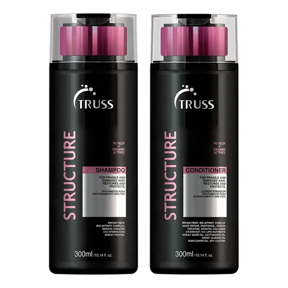 Truss Structure Shampoo+ Condicionador 300ml+ Specific Mask Foto 1