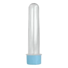 Tubete 13 Cm Tampa Azul BebĂȘ 50un Tubo De Ensaio 45ml Foto mini 1