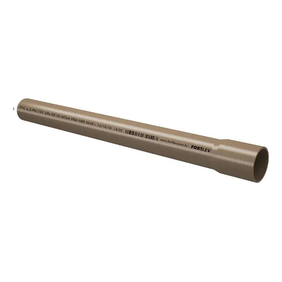 Tubo 32mm Fortlev 1 Pol. Soldável Barra Cano Marrom 2 Metros Foto 1