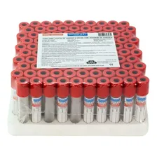 Tubo Coleta De Sangue Com Ativador De Coágulo 4ml - Rack/100 Foto  mini 1