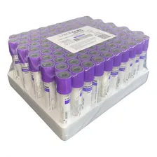 Tubo Coleta Vácuo Vidro Roxo Edta K2 De 2ml - 100 Unidades Foto  mini 1