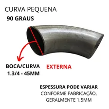 Tubo Curva Cotovelo Corrimão 1.3/4 Polegada 90° - 10 Foto mini 2