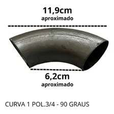 Tubo Curva Cotovelo Corrimão 1.3/4 Polegada 90° - 10 Foto mini 3