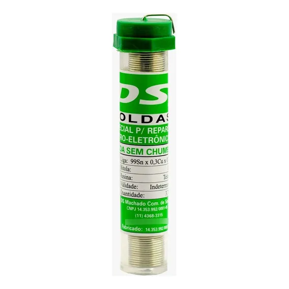 Tubo De Solda 0,5mm Leadfree Best Sacx0307 Ds-tools 25g Foto 1