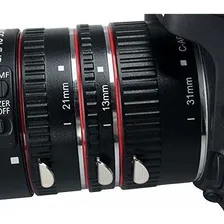Tubo Extensor Com Autofoco Padrão Eos Kit Com 13, 21 E 31mm Foto mini  2