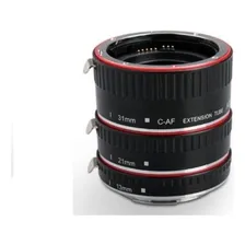 Tubo Extensor Com Autofoco Padrão Eos Kit Com 13, 21 E 31mm Foto mini  3