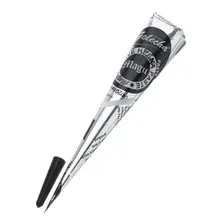 Tubo Henna Indiana Preta, Tatuagem Temporária, Sobrancelha Cor Preto Foto mini 1