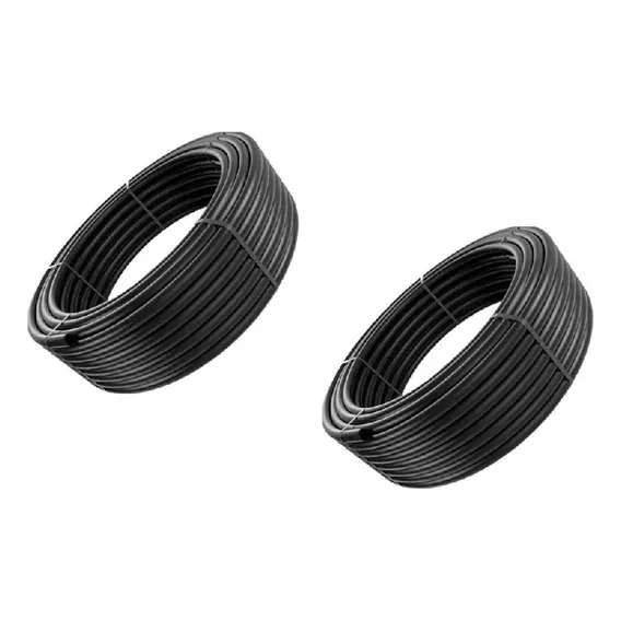 Tubo Mangueira 1 Polegada Kit Com 200 Metros Reforçada Cor Preto Foto 1