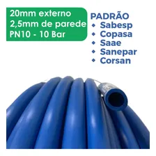 Tubo Mangueira Pead Padrão Sabesp / Copasa 20mm - 100 Metros Cor Azul Foto mini  2