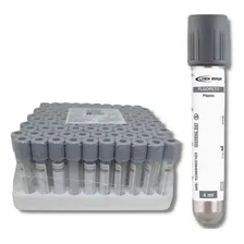 Tubo Para Coleta De Sangue A Vácuo Fluoreto C/100 - Labor Foto mini 2