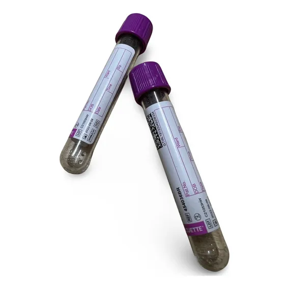 Tubo Tampa Roxa K3 Edta 4ml C/100und - Vacuette Foto 1