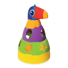 Tucano Didático Empilha Encaixa Balança Mercotoys Cor Colorido Foto mini 1