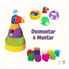 Tucano Didático Empilha Encaixa Balança Mercotoys Cor Colorido Foto mini 4